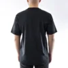 T-shirt à col rond et manches courtes avec logo alphabétique imprimé, noir