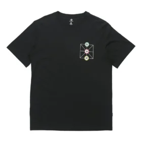 T-shirt à col rond et manches courtes Converse Creative Sports pour homme, noir
