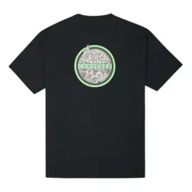 T-shirt à col rond et manches courtes Converse Logo Printing pour homme, noir