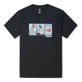 T-shirt Comic Chuck, tailles asiatiques « Noir »