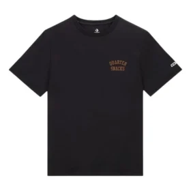 T-shirt Cons x Quartersnacks – Tailles asiatiques « Noir »