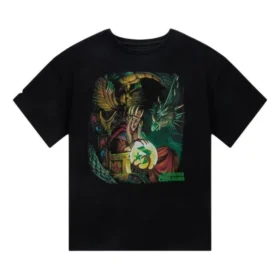 T-shirt Converse x Dungeons & Dragons Crystal Ball, tailles asiatiques « Noir »