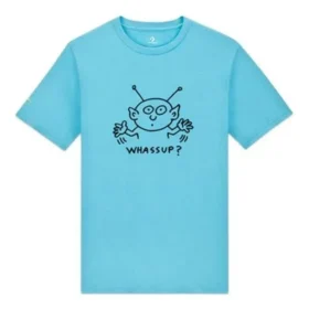 T-shirt Converse x Keith Haring Alien, tailles asiatiques « Haring Blue » T-shirt Converse x Keith Haring Alien, tailles asiatiques « Haring Blue »