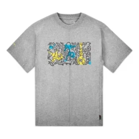 T-shirt Converse x Keith Haring Shapes, tailles asiatiques « Gris »