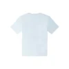 T-shirt à coupe standard Go-To avec motif étoile et chevrons brodés – Tailles asiatiques « Bleu clair »