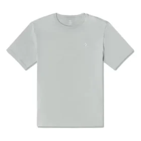T-shirt à coupe standard Go-To avec motif étoile et chevrons brodés, tailles asiatiques « Gris »