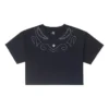 T-shirt court oversize « Proud To Be » – Tailles asiatiques « Noir »