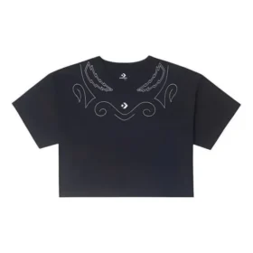 T-shirt court oversize « Proud To Be » – Tailles asiatiques « Noir »