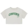 T-shirt court rétro Chuck, tailles asiatiques « Egret »