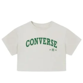 T-shirt court rétro Chuck, tailles asiatiques « Egret »