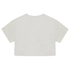 T-shirt court rétro Chuck, tailles asiatiques « Egret »