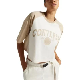 T-shirt court rétro, tailles asiatiques « Egret »