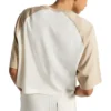 T-shirt court rétro, tailles asiatiques « Egret »