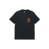 T-shirt décontracté à manches courtes Converse Logo Printing pour homme, noir