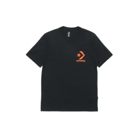 T-shirt décontracté à manches courtes Converse Logo Printing pour homme, noir T-shirt décontracté à manches courtes Converse Logo Printing pour homme, noir