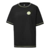 T-shirt décontracté, tailles asiatiques « Noir Jaune »