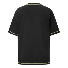 T-shirt décontracté, tailles asiatiques « Noir Jaune »