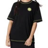 T-shirt décontracté, tailles asiatiques « Noir Jaune »