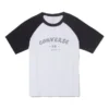 T-shirt de baseball à logo, tailles asiatiques « Blanc Noir »