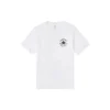 T-shirt de sport à col rond et manches courtes en tricot imprimé Converse Chuck pour homme, blanc