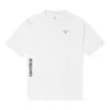 T-shirt de sport Converse pour homme, imprimé ample, col rond, manches courtes, blanc