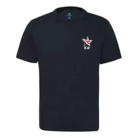 T-shirt de sport à manches courtes Converse pour homme, noir T-shirt de sport à manches courtes Converse pour homme, noir
