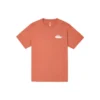 T-shirt de sport à manches courtes en tricot pour homme Converse avec logo arc-en-ciel imprimé, rouge