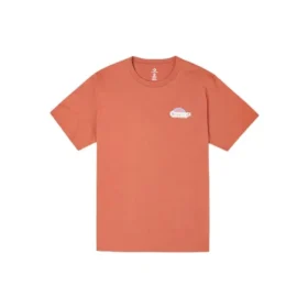 T-shirt de sport à manches courtes en tricot pour homme Converse avec logo arc-en-ciel imprimé, rouge T-shirt de sport à manches courtes en tricot pour homme Converse avec logo arc-en-ciel imprimé, rouge