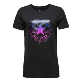 T-shirt de sport à manches courtes noir avec logo imprimé T-shirt de sport à manches courtes noir avec logo imprimé