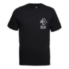 T-shirt de sport à manches courtes pour homme avec logo Converse imprimé, noir