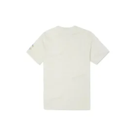 T-shirt en jersey de coton Peace & Unity, tailles asiatiques « Egret »