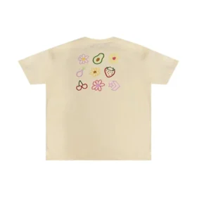 T-shirt Fruit Logo, tailles asiatiques « Beige »