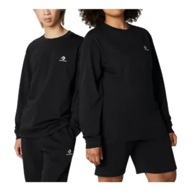 T-shirt Go-To à chevrons et étoile brodée, coupe standard, tailles asiatiques « Noir »