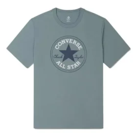 T-shirt Go-To Chuck Taylor All Star Patch Logo coupe standard, tailles asiatiques « Bleu »