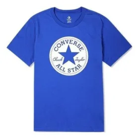 T-shirt Go-To Chuck Taylor Patch, coupe standard, tailles asiatiques « Bleu »