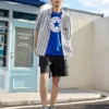 T-shirt Go-To Chuck Taylor Patch, coupe standard, tailles asiatiques « Bleu »