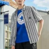 T-shirt Go-To Chuck Taylor Patch, coupe standard, tailles asiatiques « Bleu »