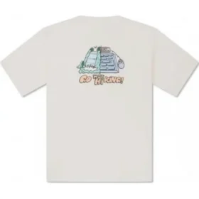 T-shirt graphique d&rsquo;été pour l&rsquo;extérieur – Tailles asiatiques « Blanc »