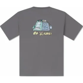 T-shirt graphique d&rsquo;été pour l&rsquo;extérieur, tailles asiatiques « Grey »