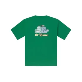 T-shirt graphique d&rsquo;été pour l&rsquo;extérieur, tailles asiatiques « Vert »