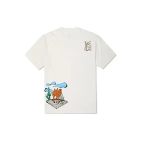 T-shirt graphique Desert, tailles asiatiques « Blanc »