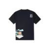 T-shirt graphique Desert, tailles asiatiques « Noir »
