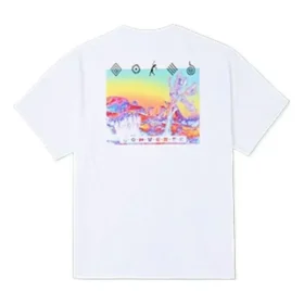T-shirt graphique Inverted Desert, tailles asiatiques « Blanc »