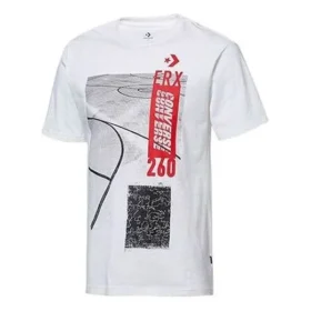 T-shirt graphique à manches courtes ERX, tailles asiatiques « Blanc »