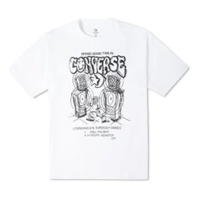 T-shirt graphique Nonstop Joy Tailles asiatiques « Blanc »