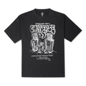 T-shirt graphique Nonstop Joy, tailles asiatiques « Noir »