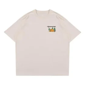 T-shirt graphique Outdoor, tailles asiatiques « Beige »