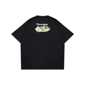 T-shirt graphique Outdoor, tailles asiatiques « Noir »
