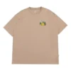 T-shirt graphique outdoor, tailles asiatiques « Oat Milk »