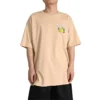 T-shirt graphique outdoor, tailles asiatiques « Oat Milk »